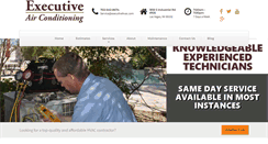 Desktop Screenshot of executivehvac.com