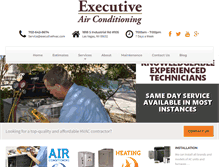 Tablet Screenshot of executivehvac.com